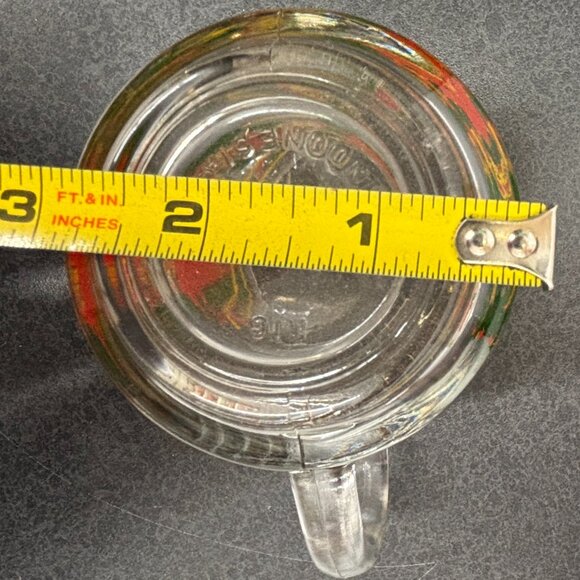 Vintage KIG Indonesia Christmas Poinsettia Glass Coffee Cups Set of 4 - 8 oz - Picture 13 of 13